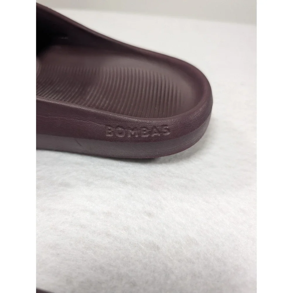 Bombas Friday Slides Mens 12 Plum Burgundy Two Strap Foam Sandals Comfort Shoes